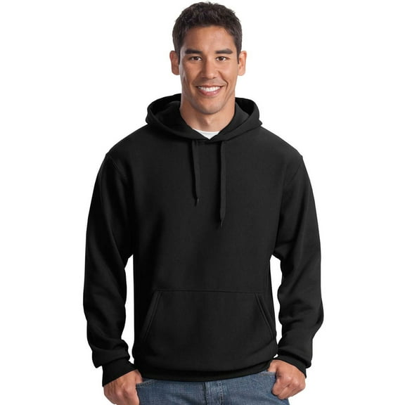 Sport-Tek Men's Super Heavyweight Pullover Hooded Sweatshirt XL Black