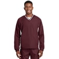 thumbnail image 1 of Sport-Tek Men's Tipped V-Neck Raglan Wind Shirt. JST62, 1 of 2
