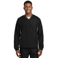 thumbnail image 1 of Sport-Tek Men's Tipped V-Neck Raglan Wind Shirt, 1 of 2