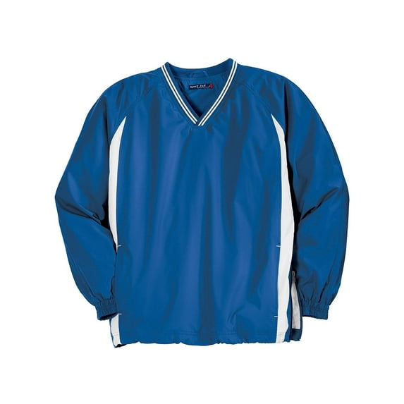 Sport-Tek Men's Tipped V-Neck Raglan Wind Shirt