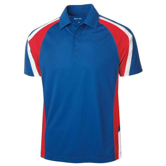 Sport-Tek Men's Tricolor Wicking Polo Shirt