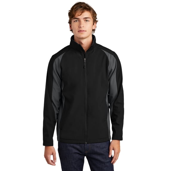 Sport-Tek Mens Colorblock Soft Shell Jacket