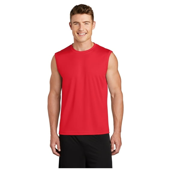 Sport-Tek Mens Sleeveless PosiCharge Competitor T-Shirt True Red 4X-Large