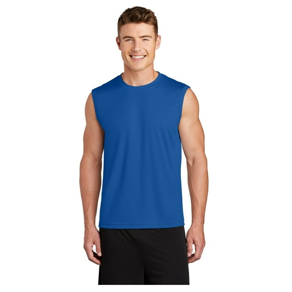 Sport-Tek Mens Sleeveless PosiCharge Competitor T-Shirt True Royal Small