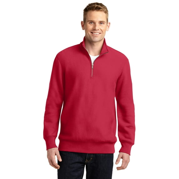 Sport-Tek Mens Super Heavyweight 1/4-Zip Pullover Sweatshirt. ST283