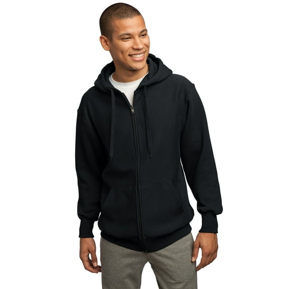 Sport-Tek Mens Super Heavyweight Full-Zip Hooded Sweatshirt