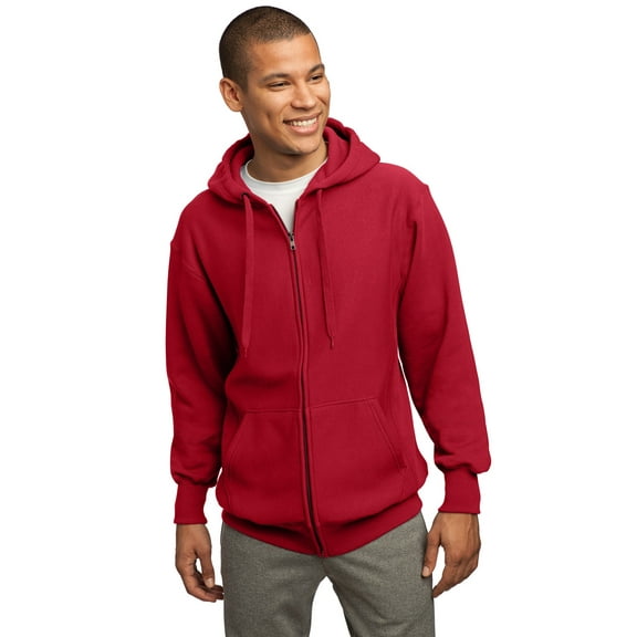 Sport-Tek Mens Super Heavyweight Full-Zip Hooded Sweatshirt