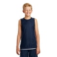 thumbnail image 1 of Sport-Tek Mesh Reversible Sleeveless Tee (YT555) True Navy, XL, 1 of 6
