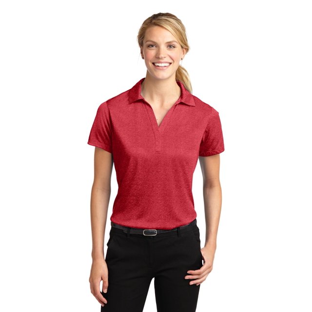 Sport-Tek Polo (LST660) Scarlet Heather, 3XL