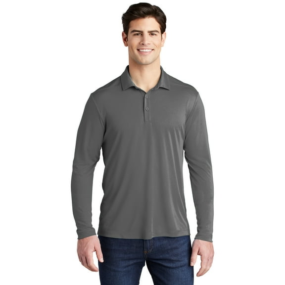 Sport-Tek Posi-UV Pro Long Sleeve Polo. ST520LS
