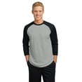 thumbnail image 1 of Sport-Tek PosiCharge Baseball Jersey-XS (Silver/Black), 1 of 5