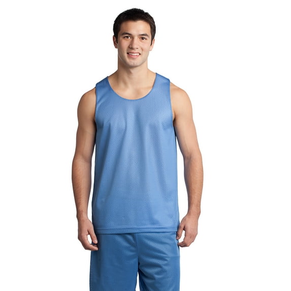 Sport-Tek PosiCharge Classic Mesh Reversible Tank-L (Carolina Blue)
