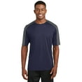 thumbnail image 1 of Sport-Tek PosiCharge Competitor Sleeve Blocked Tee-M (True Navy/ Iron Grey), 1 of 6