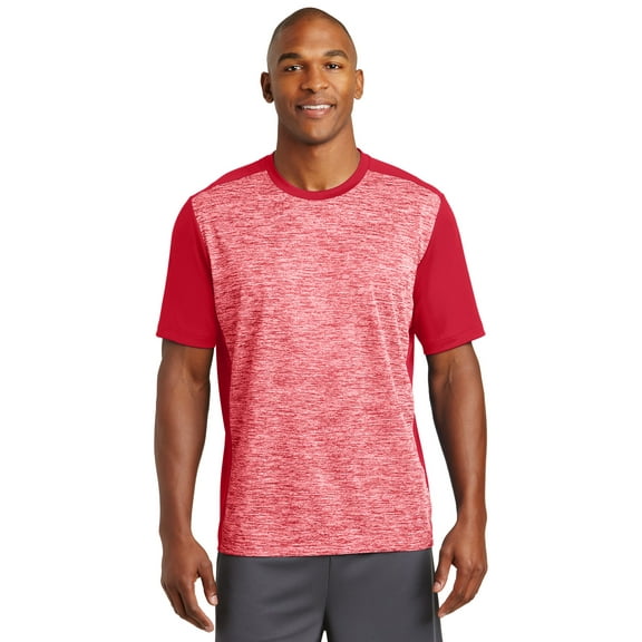 Sport-Tek PosiCharge Electric Heather Colorblock Tee