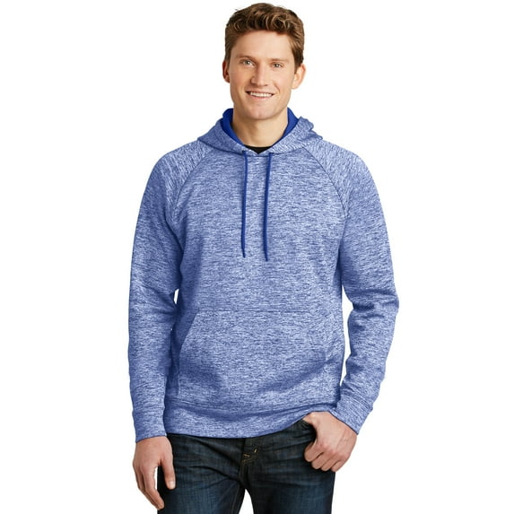 Sport-Tek PosiCharge Electric Heather Fleece Hooded Pullover-4XL (True Royal Electric)