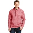 thumbnail image 1 of Sport-Tek PosiCharge Electric Heather Fleece Hooded Pullover-M (Deep Red Electric), 1 of 6