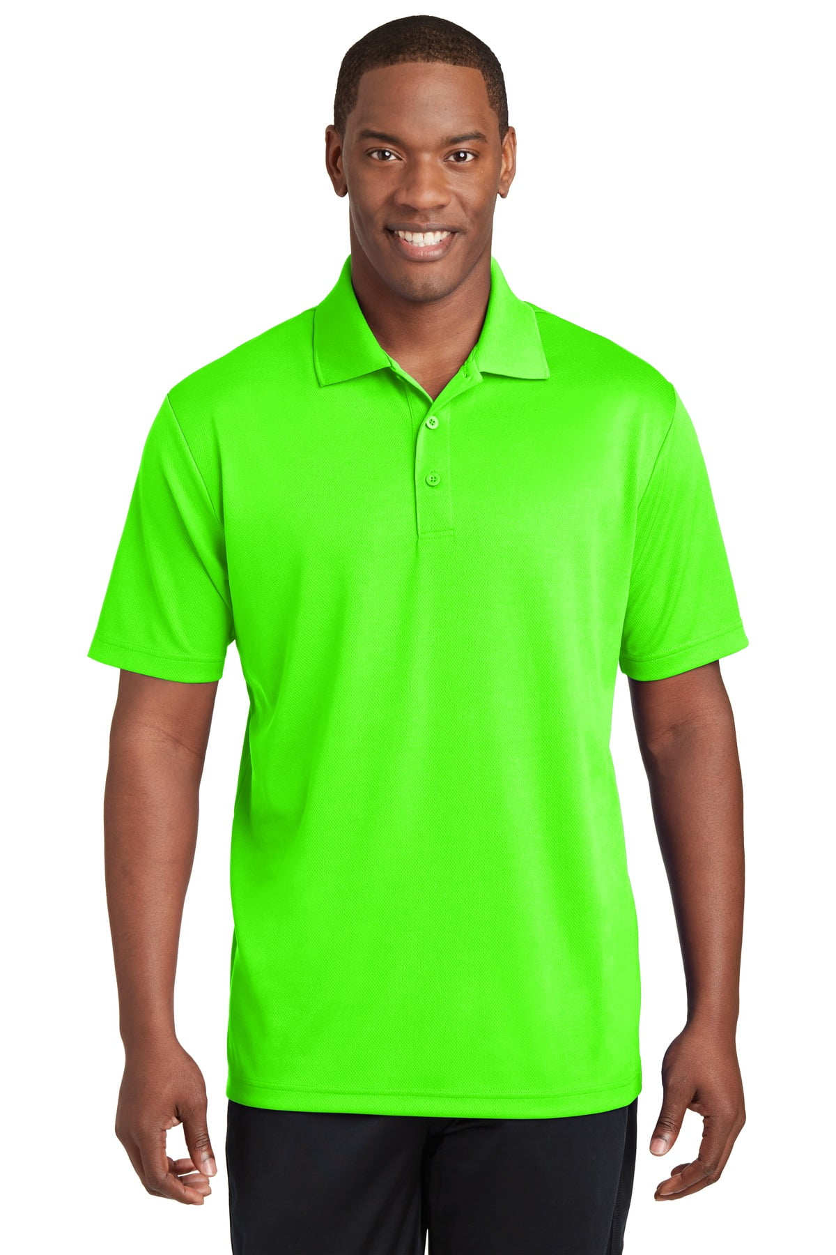 Sport-Tek PosiCharge RacerMesh Polo-4XL (Neon Green) - Walmart.com