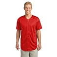 thumbnail image 1 of Sport-Tek PosiCharge Tough Mesh Full Button Jersey-S (True Red), 1 of 6