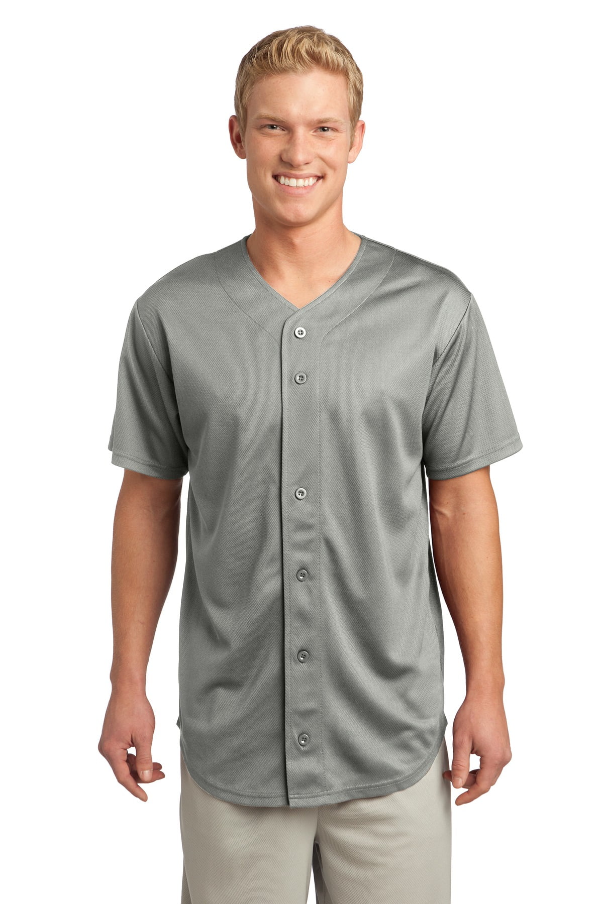 Sport-Tek PosiCharge Tough Mesh Full-Button Jersey, Product