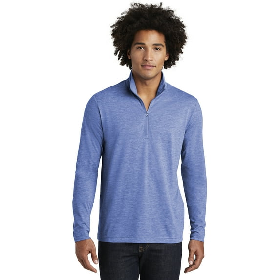 Sport-Tek PosiCharge Tri-Blend Wicking 1/4-Zip Pullover. ST407