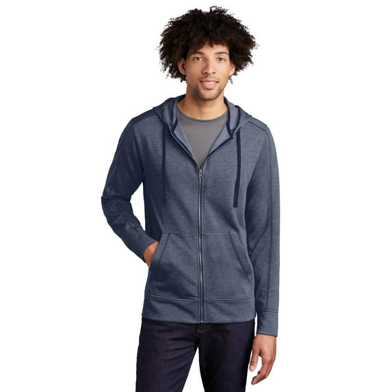 Sport-Tek PosiCharge Tri-Blend Wicking Fleece Full-Zip Hooded Jacket ST293