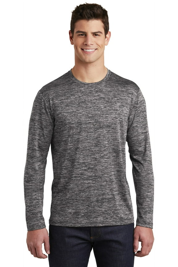 Posicharge Long Sleeve Electric Heather Tee