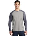 thumbnail image 1 of Sport-Tek Posicharge Long Sleeve Tri-Blend Wicking Raglan Tee, 1 of 5