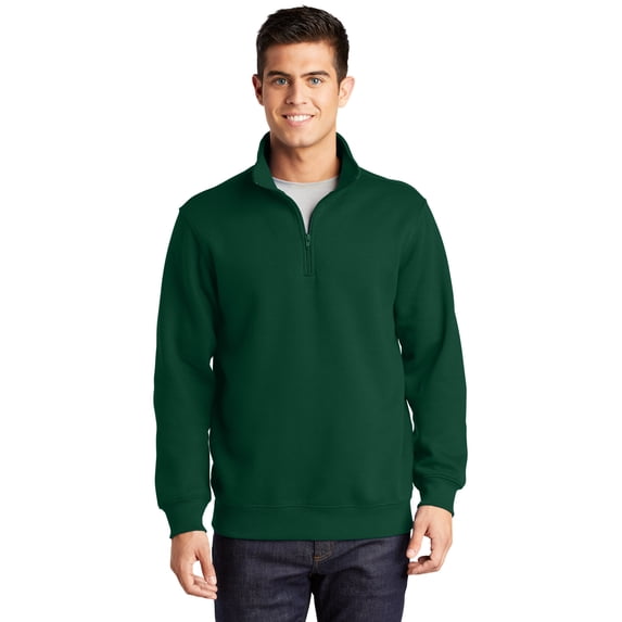 Sport-Tek Men's Colorfast 1/4-Zip Waistband Sweatshirt