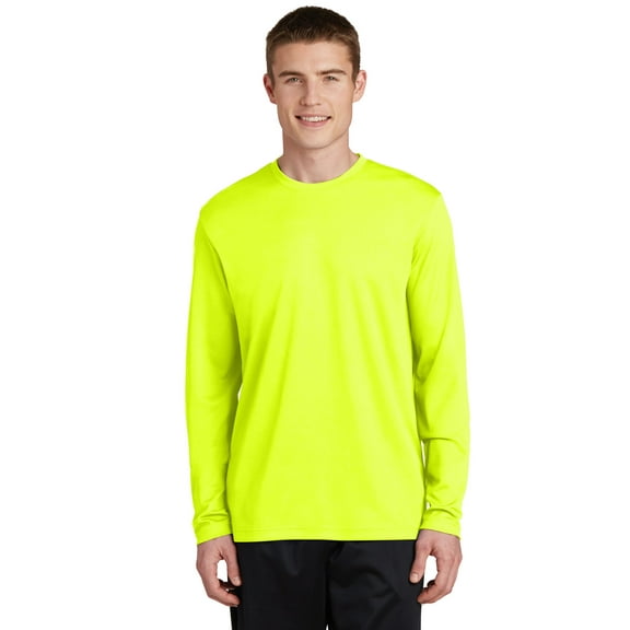 Sport-Tek RacerMesh Long Sleeve Tee (ST340LS) Neon Yellow, 4XL