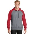 thumbnail image 1 of Sport-Tek ® Raglan Colorblock Pullover Hooded Sweatshirt. ST267, 1 of 6