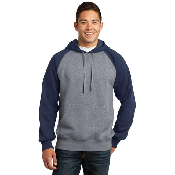 Sport-Tek Raglan Colorblock Pullover Hooded Sweatshirt