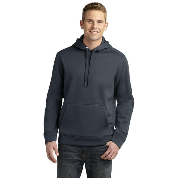 Sport-Tek Repel Hooded Pullover-M (Graphite Grey)
