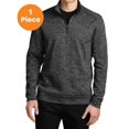 thumbnail image 1 of Sport-Tek ST226 PosiCharge Electric Heather Fleece 1/4-Zip Pullover, Grey- Black Electric, XL, Mens Hoodies and Sweatshirts, 1 of 1