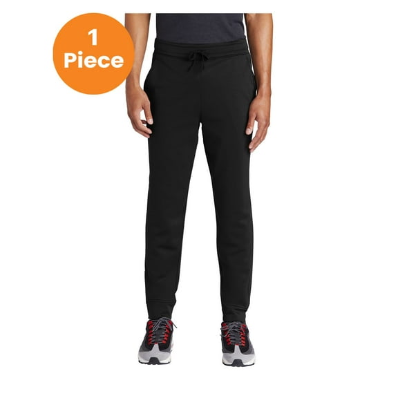 Sport-Tek ST233 Sport-Wick Fleece Jogger, Black, XS, Mens Sweatpants