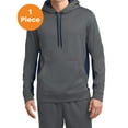 thumbnail image 1 of Sport-Tek ST235 Sport-Wick Fleece Colorblock Hooded Pullovers, Dark Smoke Grey/ Navy, 3XL, Mens Hoodies, 1 of 1