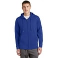 thumbnail image 1 of Sport-Tek ST238 Sport-Wick Fleece Full-Zip Hooded Jacket, True Royal, S, 1 of 2