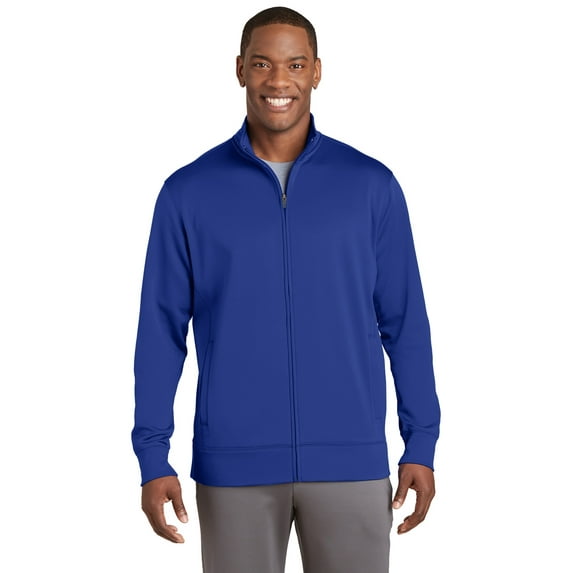 Sport-Tek ST241 Sport-Wick Fleece Full-Zip Jacket, Mens Athletic Jackets