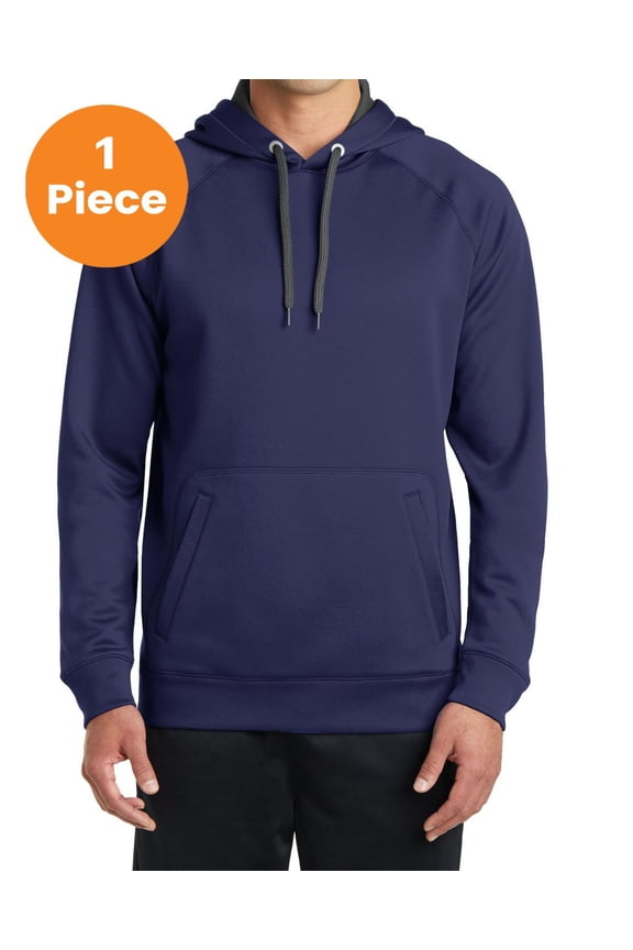 ST250 Tech Fleece Hooded Sweatshirt , True Navy, L, Mens Hoodies and Sweatshirts