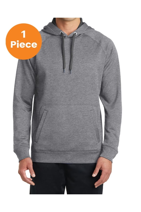 ST250 Tech Fleece Hooded Sweatshirt , Vintage Heather, L, Mens Hoodies