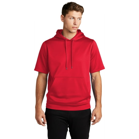 Sport-Tek ST251 Sport-Wick Fleece Short Sleeve Hooded Pullover, Shop all kids