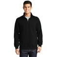 thumbnail image 1 of Sport-Tek ST253 1/4-Zip Sweatshirt, Black, 3XL, 1 of 1