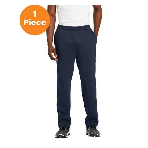 Sport-Tek ST257 Open Bottom Sweatpants, True Navy, 3XL, Mens Sweatpants