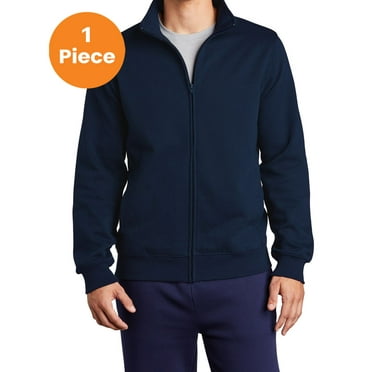 Sport-Tek ST259 Full-Zip Sweatshirt, True Navy, 4XL, Mens Zip up Hoodies and Sweatshirts