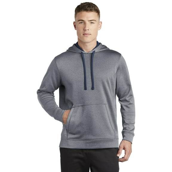 Sport-Tek ST264 PosiCharge Sport-Wick Heather Fleece Hooded Pullover, Mens Hoodies and Sweatshirts