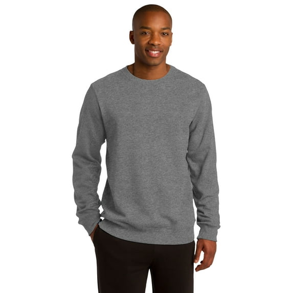 Sport-Tek ST266 Mens Crewneck Sweatshirt, Vintage Heather - Extra Large