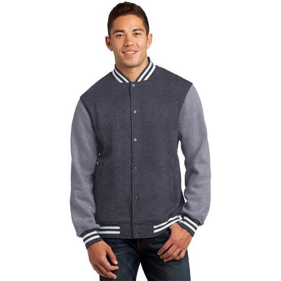 Sport-Tek ST270 Fleece Letterman Jacket, Mens Varsity Jackets