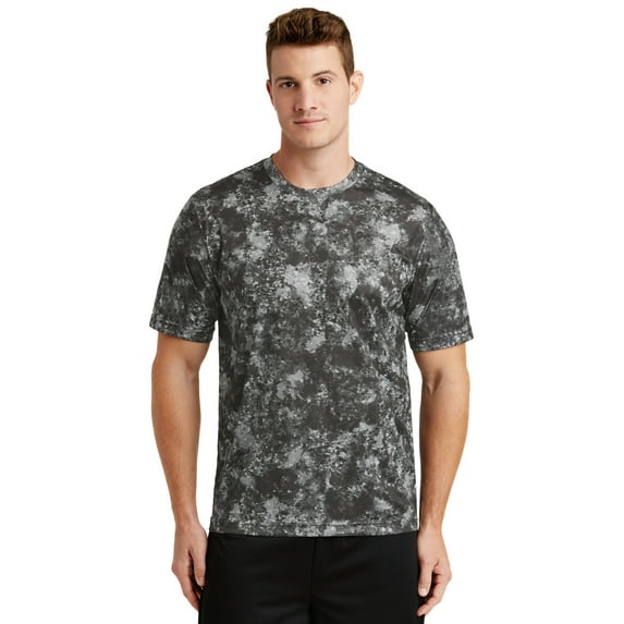 Sport-Tek ST330 Mineral Freeze Tee, Black, 4XL
