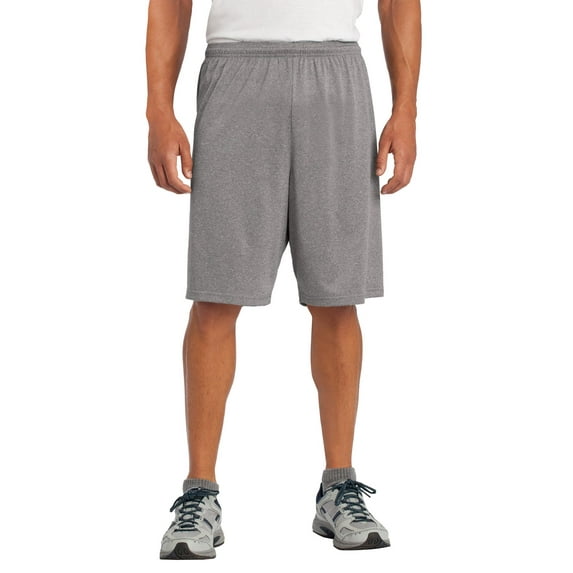 Sport-Tek ST365 Mens Heather Contender Shorts, Vintage Heather - Small