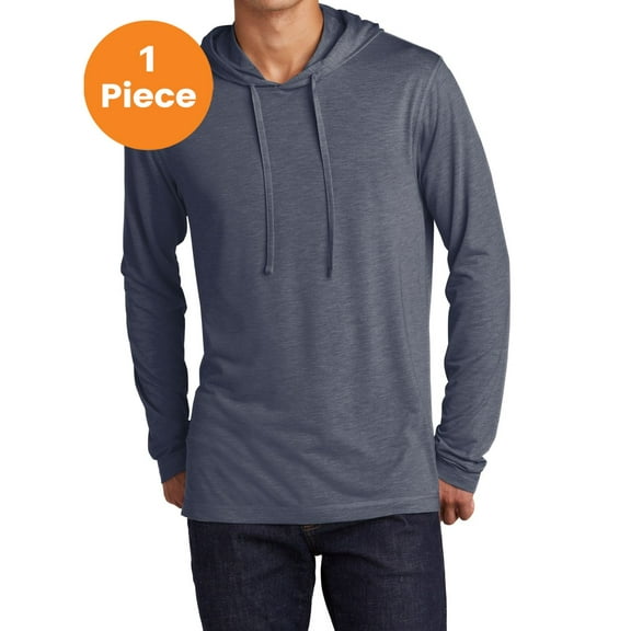 Sport-Tek ST406 PosiCharge Tri-Blend Wicking Long Sleeve Hoodie, True Navy Heather, 2XL, Shop all kids