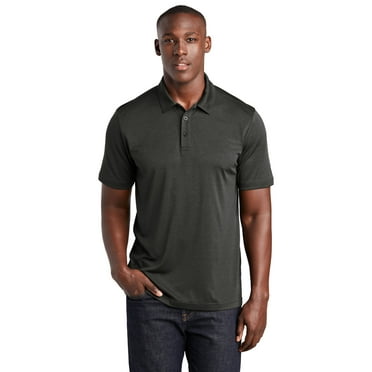 Sport-Tek ST467 Endeavor Polo , Black Heather, XS